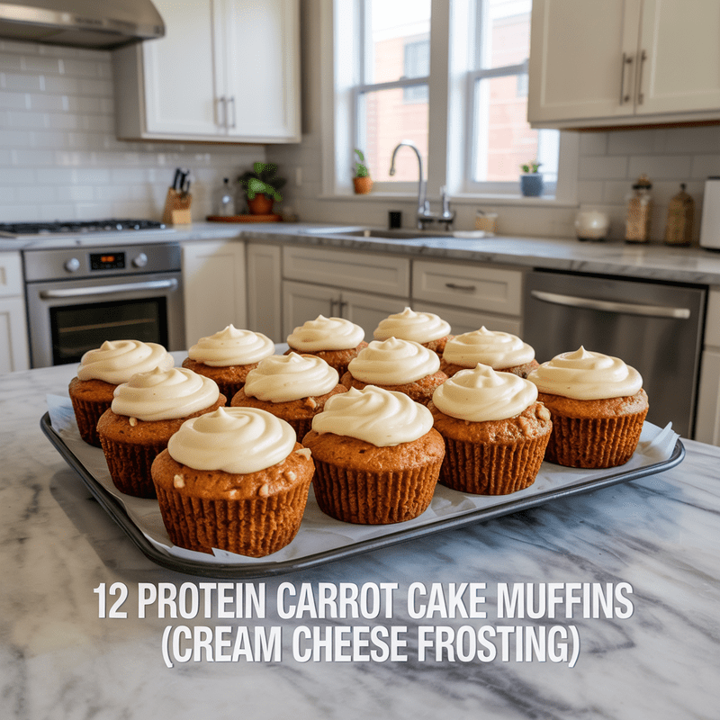 Carrot Cake Protein Muffins