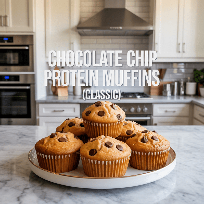 Chocolate Chip Protein Muffins